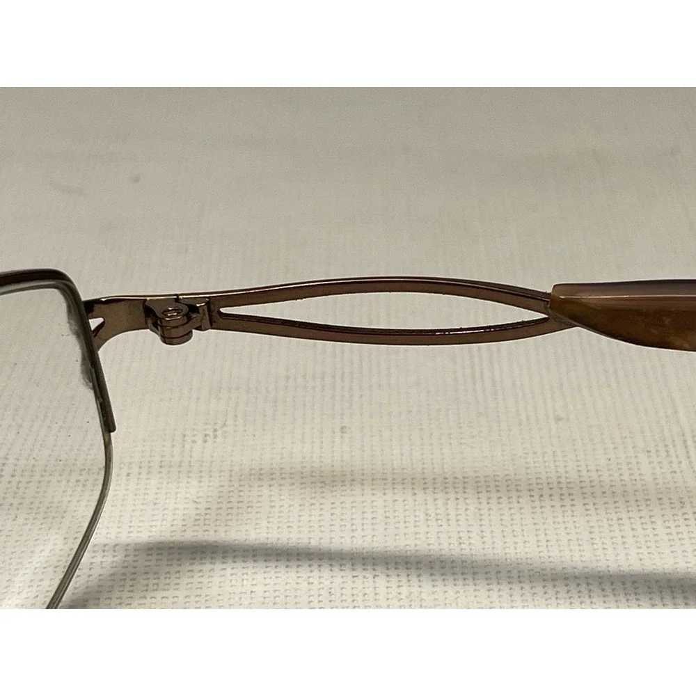 Sophia‎ Loren M210 Eyeglasses Brown Metal Rectangular 118 Frames Only Glasses